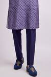 Buy_Bubber Couture_Purple Modal, Silk Dimitry Medallion Print Kurta Set _Online_at_Aza_Fashions