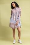Buy_Doodlage_Multi Color Caroline Upcycled Cotton Panelled Dress_Online_at_Aza_Fashions
