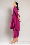 Buy_Doodlage_Pink Naomi Upcycled Cotton Gathered Tunic_Online_at_Aza_Fashions