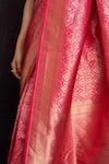 Buy_Devissha_Fuchsia Pure Katan Silk Handwoven Floral Handloom Banarasi Saree For Women_Online_at_Aza_Fashions