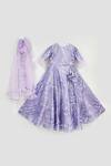 Fayon Kids Purple Fur, Organza Sequins Embellished Lehenga Set Online at Aza Fashions Fayon Kids_Purple Fur, Organza Sequins Embellished Lehenga Set _Online_at_Aza_Fashions