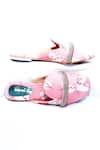 Shop_Foot Fuel_Pink Flawless Printed Flats _Online_at_Aza_Fashions