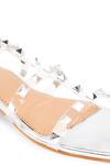 Buy_Kaltheos_Silver Tpu Cube Strappy Studded Block Heel Sandals