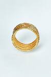 Nazaakat By Samara Singh_Brown Stones Encrusted Bangles - Set Of 4_at_Aza_Fashions