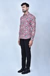 Buy_Arihant Rai Sinha_Purple Cotton Printed Abstract Shirt _Online_at_Aza_Fashions