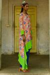 Buy_Swati Vijaivargie_Multi Color Silk Rajnigandha Scallop Pattern Tunic_Online_at_Aza_Fashions