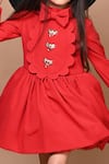 Shop_Hoity Moppet_Red Crepe, Satin Bows Imported Dress _Online_at_Aza_Fashions