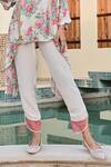 Buy_Palak & Mehak_Multi Color Crepe, Organza Gota Patti, Soni Floral Print Tunic With Tulip Pant 