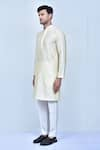 Arihant Rai Sinha_Yellow Fancy And Embroidery Sequin & Thread Collar Kurta Set _at_Aza_Fashions