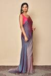Buy_Naintara Bajaj_Multi Color Chiffon Solid Ombre Saree_Online_at_Aza_Fashions