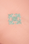 Buy_La Paloma_Peach 100% Tencel Embroidered Floral Placement Bedsheet Set_Online_at_Aza_Fashions