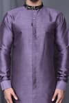 Buy_Arihant Rai Sinha_Purple Kurta Silk Blend Cuff Sleeve And Pant Set _Online_at_Aza_Fashions