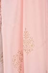 Soniya G_Pink Embroidery And Block Print Shawl _Online_at_Aza_Fashions