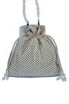 Nayaab By Sonia_Ivory Pearls Nacre Embroidered Potli Bag _Online_at_Aza_Fashions