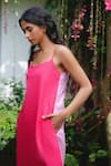 Buy_Vanaras_Pink Organic Cotton V Neck Nila Reversible Slip Dress  _Online_at_Aza_Fashions