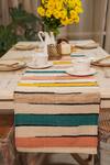 The Kargha Story_Multi Color 100% Natural Cotton Candy Crossing Table Runner_Online_at_Aza_Fashions
