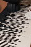 Buy_The Kargha Story_Black 100% Natural Cotton Woven Monochromic Rhythm Table Runner_Online_at_Aza_Fashions