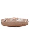 Buy_Richa Gupta_Beige Embroidery, Pearls 3d Clutch With Sling