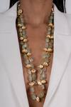 Osvag India_Gold Plated Bead Layered Necklace _Online_at_Aza_Fashions