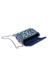 Shop_Ginn And Tonik_Blue Embellished Denim Stone Sling Bag _Online_at_Aza_Fashions