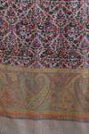 DUSALA_Multi Color Kalamkari Handwoven Cashmere Wool Pattern Stole_at_Aza_Fashions