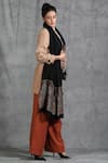 Dusala Black Handwoven Cashmere Woollen Stole Online at Aza Fashions Dusala_Black Handwoven Cashmere Woollen Stole _Online_at_Aza_Fashions