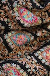 DUSALA_Black Hand Embroidery Pashmina Shawl_at_Aza_Fashions