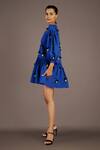 Buy_Deepika Arora_Blue Cotton Confetti Embroidered Dress_Online_at_Aza_Fashions