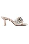 Vanilla Moon_Gold Diamonds, Rhinestones Domenica Jewelled Kitten Heels_Online_at_Aza_Fashions