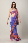 Shop_Limerick by Abirr N' Nanki_Multi Color Crepe Printed Paisley Dion Placement Saree _Online_at_Aza_Fashions