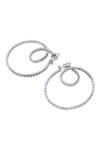 Shop_ISHARYA_Silver Plated Crystals Swirl Hoop Earrings_Online_at_Aza_Fashions