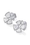 Buy_ISHARYA_Silver Plated Mirrors Inayat Stud Earrings _Online_at_Aza_Fashions