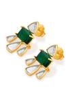 Buy Isharya Green Mirror Shiza And Hydro Statement Studs Online at Aza Fashions Buy_Isharya_Green Mirror Shiza And Hydro Statement Studs _Online_at_Aza_Fashions
