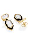 Buy_Isharya_Black Mirror Amina Stud Earrings_Online_at_Aza_Fashions