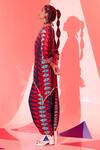 Buy_Eshaa Amiin_Multi Color Viscose Crepe Coachella Printed Short Kurta_Online_at_Aza_Fashions