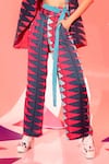 Esha L Amin_Multi Color Viscose, Crepe Coachella Pant _Online_at_Aza_Fashions