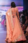 Anushree Reddy_Pink Organza Embroidery Zari Deep Zahira Two Tone Bridal Lehenga Set _Online_at_Aza_Fashions