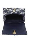 Shop_The Leather Garden_Blue Sequin Erica Tanzanite Mini Bag _Online_at_Aza_Fashions