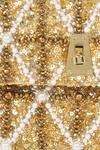 The Leather Garden_Gold Sequin Erica Topaz Mini Bag _at_Aza_Fashions