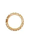 Esme by Aashna Dalmia_Gold Plated Stone Circular Shaped Hoops _Online_at_Aza_Fashions