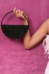 Forever Noor_Emerald Green Embellished Moonshine Handcrafted Bag _Online_at_Aza_Fashions