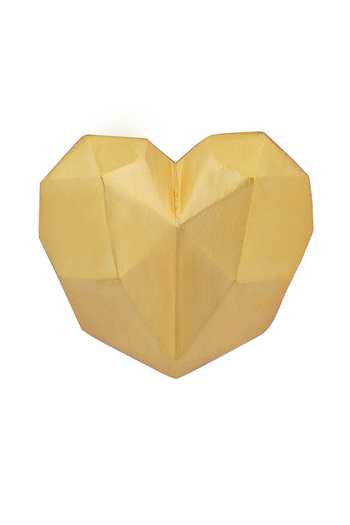 ZARIIN_Gold Plated Ways Of The Heart Stud Earrings _Online_at_Aza_Fashions