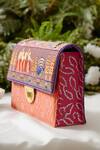 Buy_The Garnish Company_Purple Desan Printed Sling Bag _Online_at_Aza_Fashions