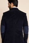 Gargee Designers_Blue Cotton Corduroy Blazer _at_Aza_Fashions