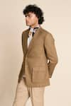 Buy_Gargee Designers_Beige 100% Linen Weekend Blazer _Online_at_Aza_Fashions