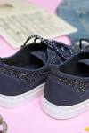 Coral Haze_Blue Navy Glitter Wedding Sneakers_Online_at_Aza_Fashions