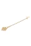 Isharya_Gold Plated Cubic Zirconia Jugni Cz And Mirror Maangtikka _Online_at_Aza_Fashions