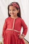 Vivedkids Red Chiffon Gota Patti, Sequins, Stripe Pattern Peplum Top And Lehenga Set Online at Aza Fashions Vivedkids_Red Chiffon Gota Patti, Sequins, Stripe Pattern Peplum Top And Lehenga Set _Online_at_Aza_Fashions