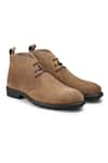 Buy_Hats Off Accessories_Beige Genuine Leather Chukka Boots  