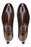 Buy_Hats Off Accessories_Brown Genuine Leather Burnish Chelsea Boots_Online_at_Aza_Fashions